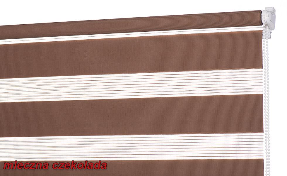 Roleta Dzień i Noc kolor Mleczna Czekolada