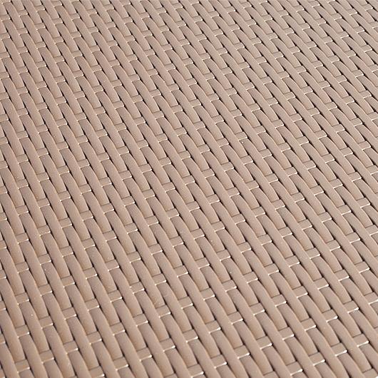 Alternative view of STÓŁ CATERINGOWY OGRODOWY SKŁADANY 62 x 62 o wzorze rattanu - stół składany 62 x 62 brązowy