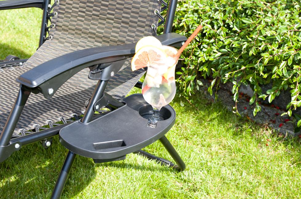 Luksusowy Leżak Rozkładany Relaksacyjno - Wypoczynkowy BRĄZOWA KRATKA - Leżak DeLux BRĄZOWA KRATKA - obrazek 6