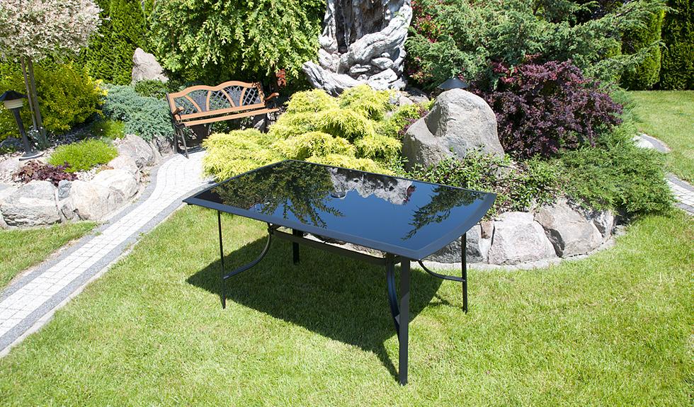 MEBLE OGRODOWE aluminiowe ZESTAW OGRODOWY verona czarny - zestaw VERONA czarny - obrazek 6