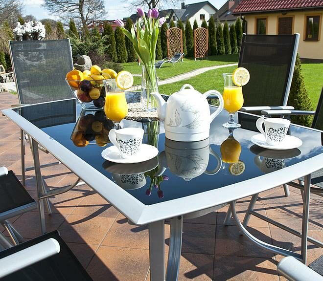 Alternative view of MEBLE OGRODOWE aluminiowe ZESTAW OGRODOWY verona srebrno-czarny   - zestaw VERONA srebrno-czarny