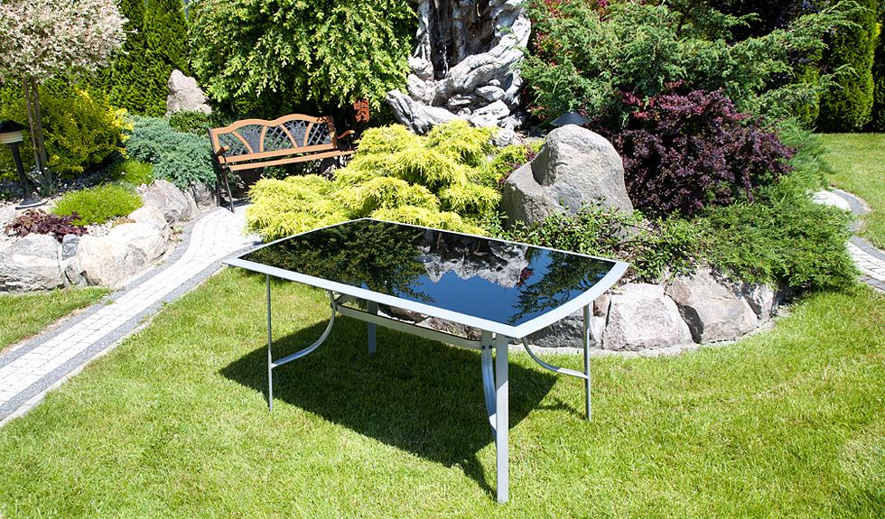 MEBLE OGRODOWE aluminiowe ZESTAW OGRODOWY verona srebrno-czarny - zestaw VERONA srebrno-czarny - obrazek 7