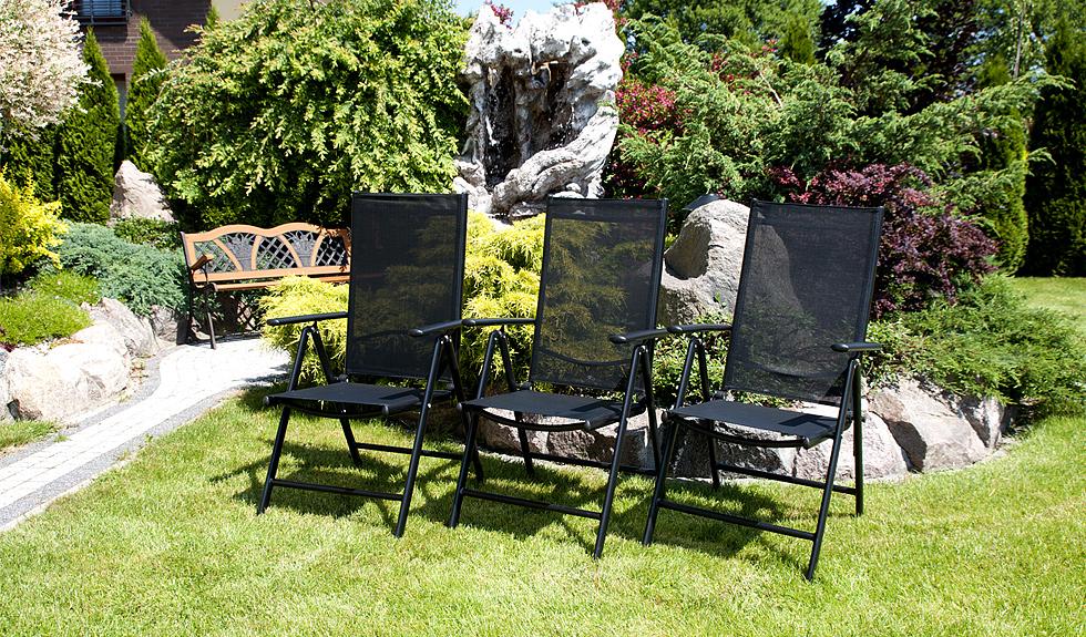 KRZESŁO aluminiowe Verona czarne - krzesło VERONA czarne - obrazek 3