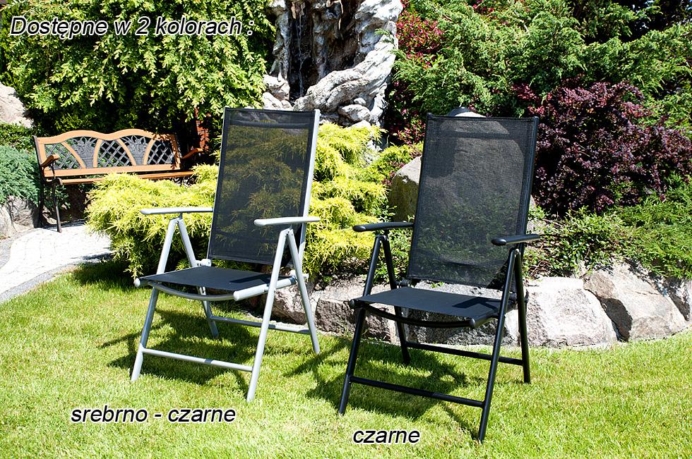 KRZESŁO aluminiowe Verona czarne - krzesło VERONA czarne - obrazek 4