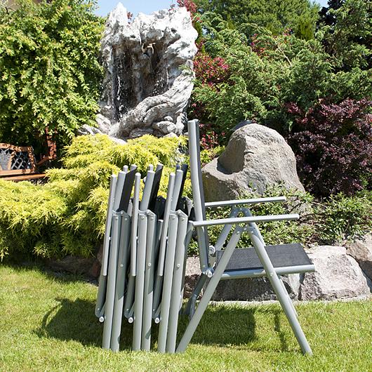 KRZESŁO aluminiowe Verona czarne - krzesło VERONA czarne - obrazek 6