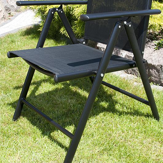 KRZESŁO aluminiowe Verona czarne - krzesło VERONA czarne - obrazek 8