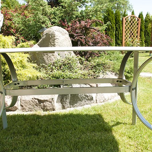 Stół aluminiowy Verona srebrno-czarny - stół VERONA srebrno-czarne - obrazek 7