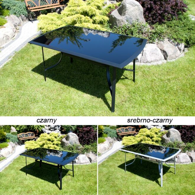 Alternative view of Stół aluminiowy Verona czarny - stół VERONA czarny