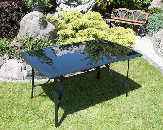 Stół aluminiowy Verona czarny - stół VERONA czarny