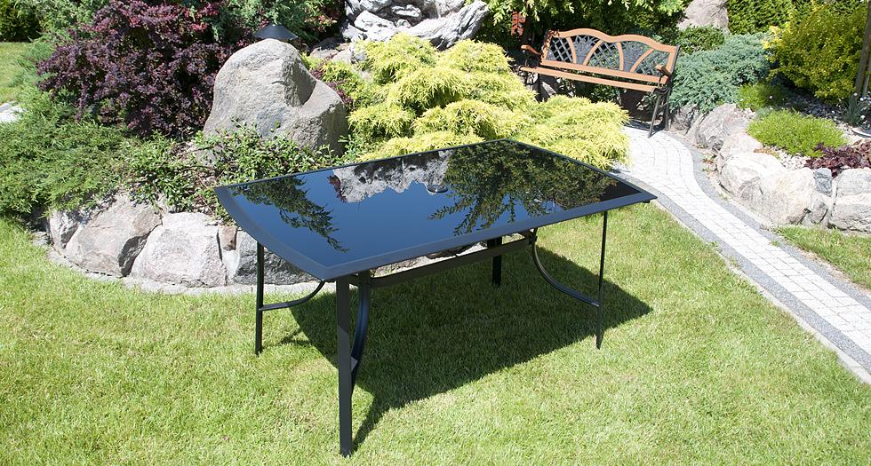 Stół aluminiowy Verona czarny - stół VERONA czarny