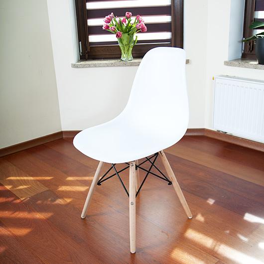 KRZESŁO BIAŁE NOWOCZESNE kolekcja MEDIOLAN do kuchni i jadalni - Krzesło MEDIOLAN białe - obrazek 5