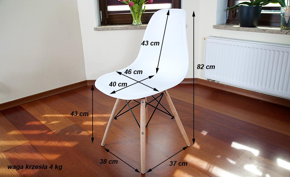 KRZESŁO BIAŁE NOWOCZESNE kolekcja MEDIOLAN do kuchni i jadalni - Krzesło MEDIOLAN białe - obrazek 6