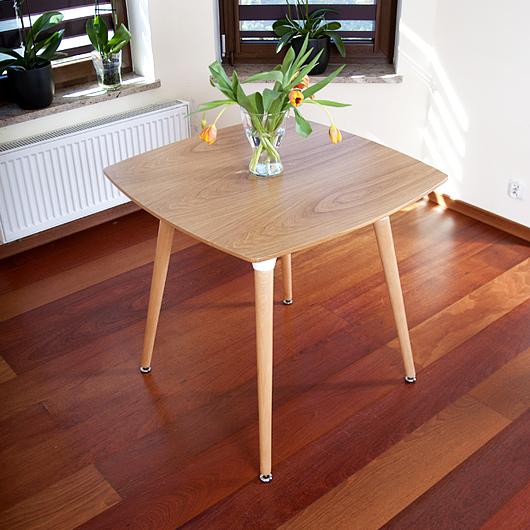 STÓŁ NOWOCZESNE kolekcja MEDIOLAN KWADRATOWY kolor BUKOWY - Stół MEDIOLAN bukowy KWADRATOWY