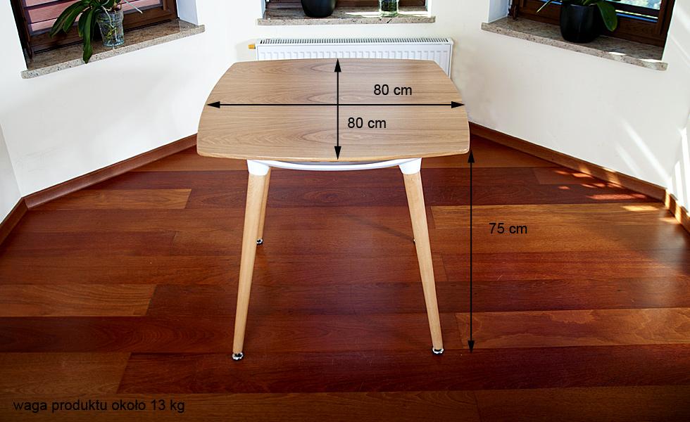 STÓŁ NOWOCZESNE kolekcja MEDIOLAN KWADRATOWY kolor BUKOWY - Stół MEDIOLAN bukowy KWADRATOWY - obrazek 9