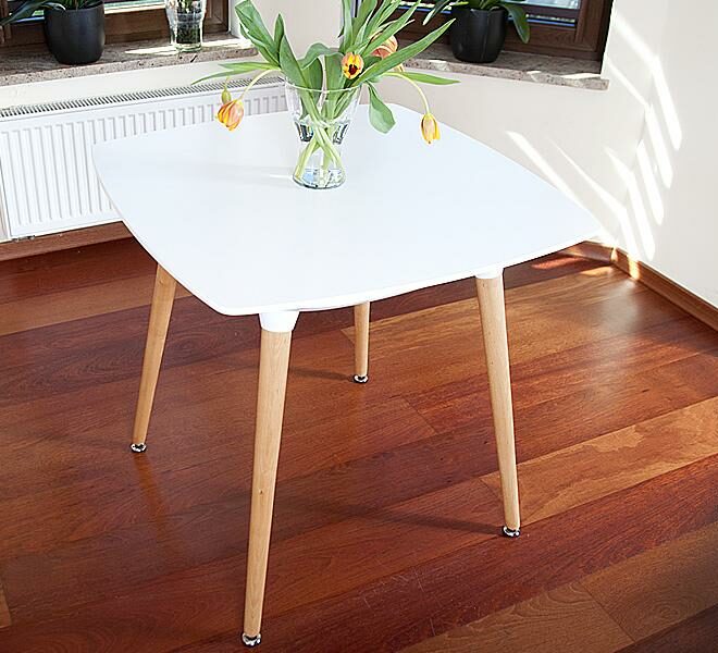 STÓŁ NOWOCZESNE kolekcja MEDIOLAN KWADRATOWY kolor BIAŁY - Stół MEDIOLAN biały KWADRATOWY