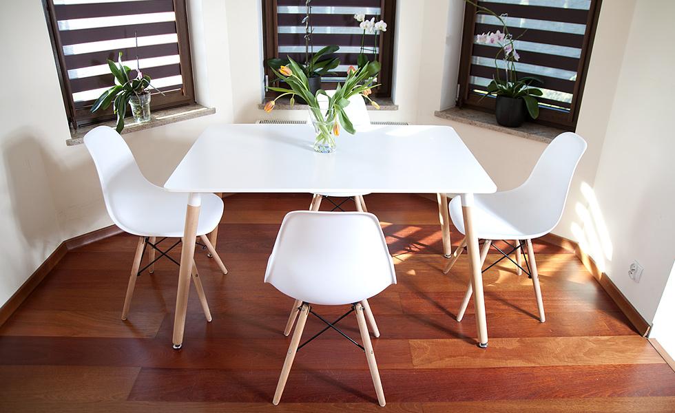 STÓŁ NOWOCZESNE kolekcja MEDIOLAN PROSTOKĄTNY kolor BIAŁY - Stół MEDIOLAN biały PROSTOKĄTNY - obrazek 2