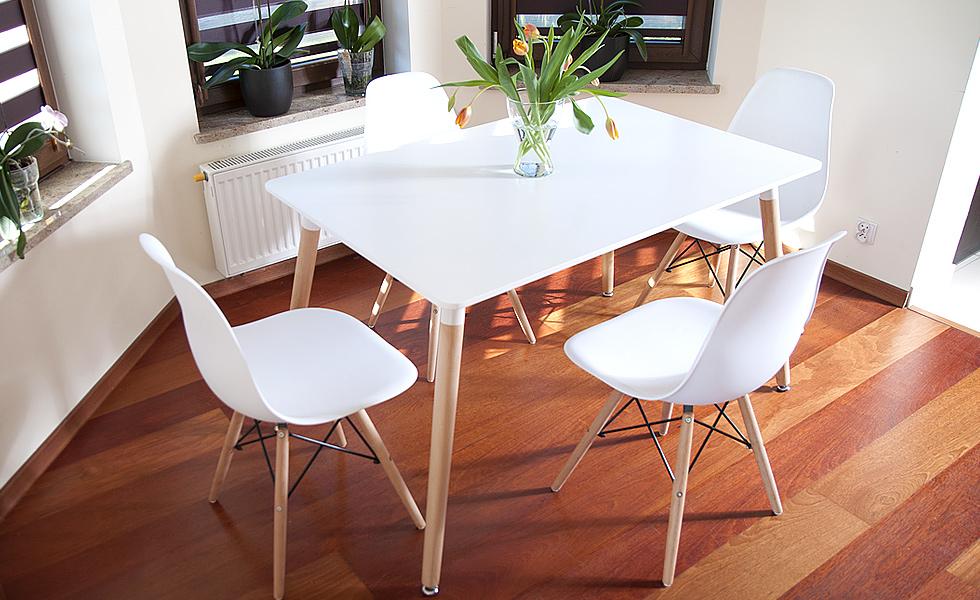 STÓŁ NOWOCZESNE kolekcja MEDIOLAN PROSTOKĄTNY kolor BIAŁY - Stół MEDIOLAN biały PROSTOKĄTNY - obrazek 3