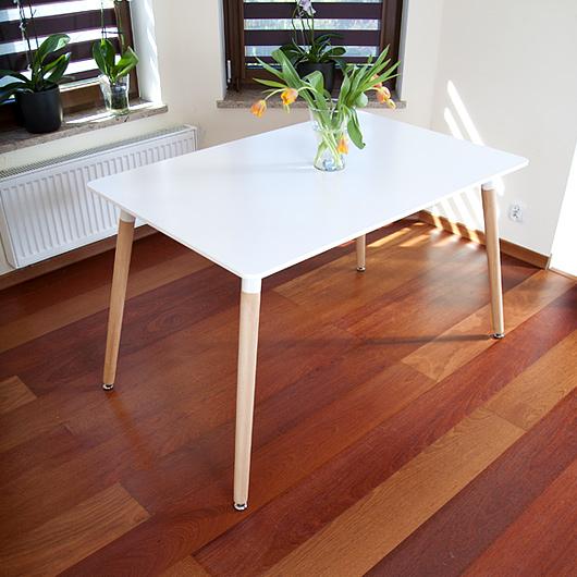 STÓŁ NOWOCZESNE kolekcja MEDIOLAN PROSTOKĄTNY kolor BIAŁY - Stół MEDIOLAN biały PROSTOKĄTNY