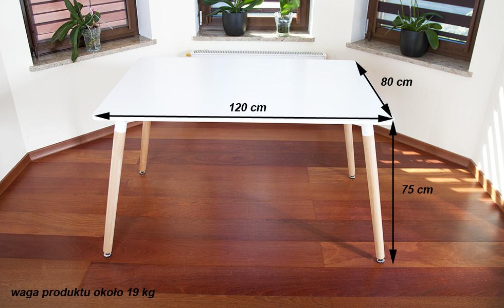 STÓŁ NOWOCZESNE kolekcja MEDIOLAN PROSTOKĄTNY kolor BIAŁY - Stół MEDIOLAN biały PROSTOKĄTNY - obrazek 7