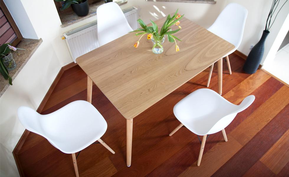 STÓŁ NOWOCZESNE kolekcja MEDIOLAN PROSTOKĄTNY kolor BUKOWY - Stół MEDIOLAN bukowy PROSTOKĄTNY - obrazek 5