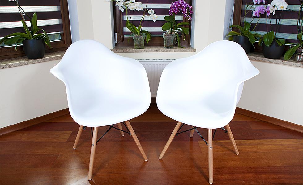 KRZESŁO BIAŁE MEDIOLAN - TULIPAN do kuchni i jadalni - Krzesło MEDIOLAN - TULIPAN białe