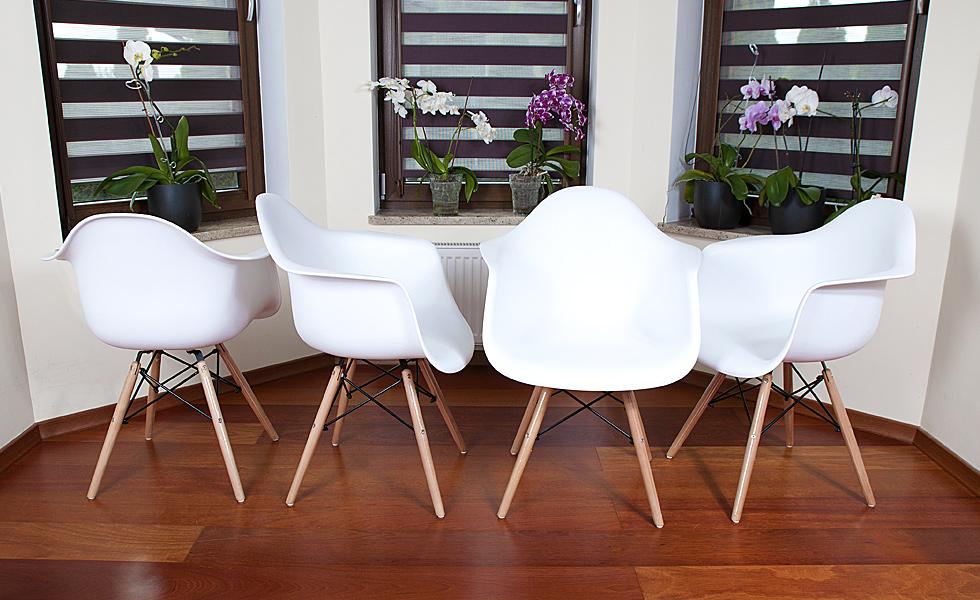 KRZESŁO BIAŁE MEDIOLAN - TULIPAN do kuchni i jadalni - Krzesło MEDIOLAN - TULIPAN białe - obrazek 9