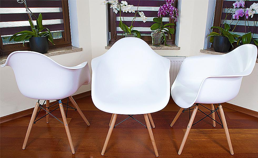 KRZESŁO BIAŁE MEDIOLAN - TULIPAN do kuchni i jadalni - Krzesło MEDIOLAN - TULIPAN białe - obrazek 11