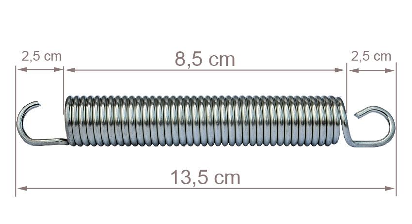 Sprężyna do Trampoliny o długości 13,5 cm - sprężyna dł. 13,5 cm - obrazek 3