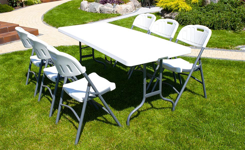 STÓŁ CATERINGOWY OGRODOWY SKŁADANY dł. 180 cm - stół składany dł. 180 cm - obrazek 9