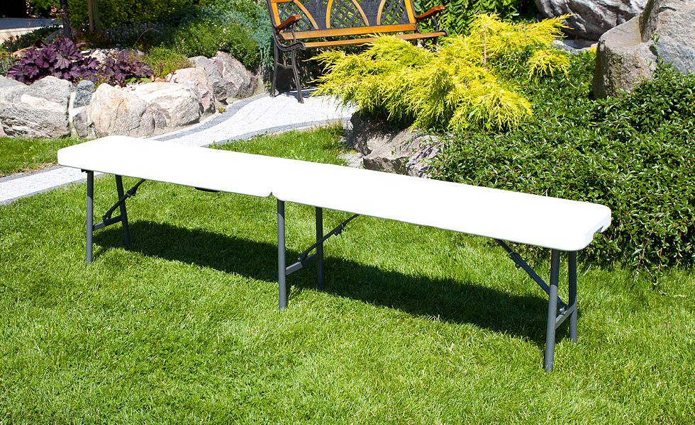 ŁAWKA CATERINGOWA SKŁADANA O DŁUGOŚCI 180 CM - ławka długość 180 cm - obrazek 7