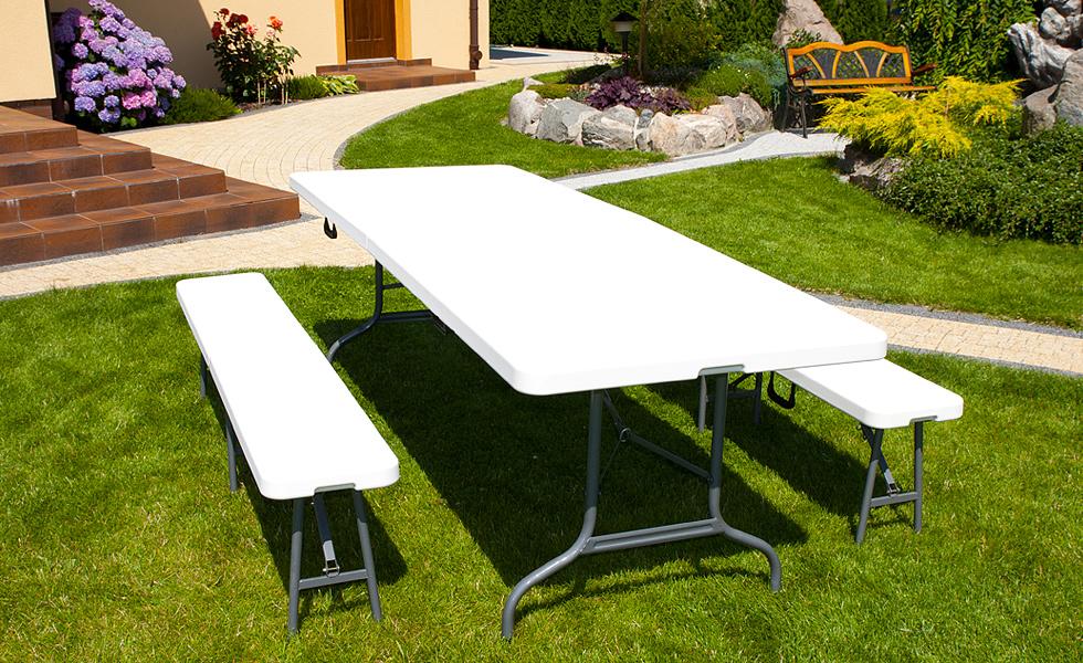 ŁAWKA CATERINGOWA SKŁADANA O DŁUGOŚCI 180 CM - ławka długość 180 cm - obrazek 8