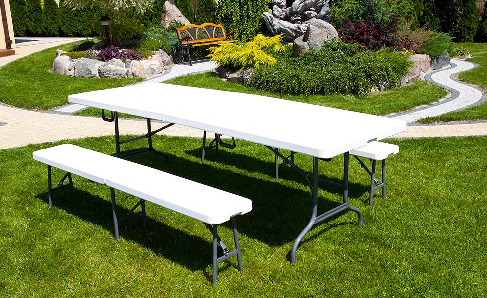 ŁAWKA CATERINGOWA SKŁADANA O DŁUGOŚCI 180 CM - ławka długość 180 cm - obrazek 9
