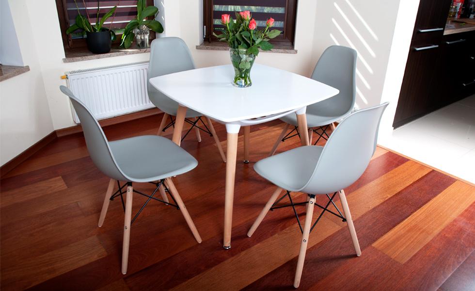 KRZESŁO SZARE NOWOCZESNE kolekcja MEDIOLAN do kuchni i jadalni - Krzesło MEDIOLAN szare - obrazek 7