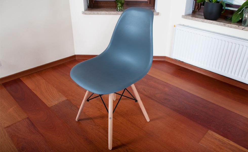 KRZESŁO GRAFITOWE NOWOCZESNE kolekcja MEDIOLAN do kuchni i jadalni - Krzesło MEDIOLAN grafitowe - obrazek 5