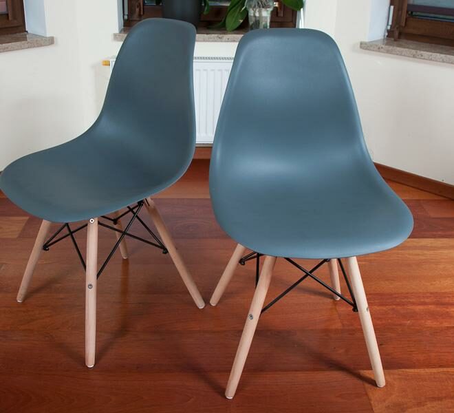 KRZESŁO GRAFITOWE NOWOCZESNE kolekcja MEDIOLAN do kuchni i jadalni - Krzesło MEDIOLAN grafitowe