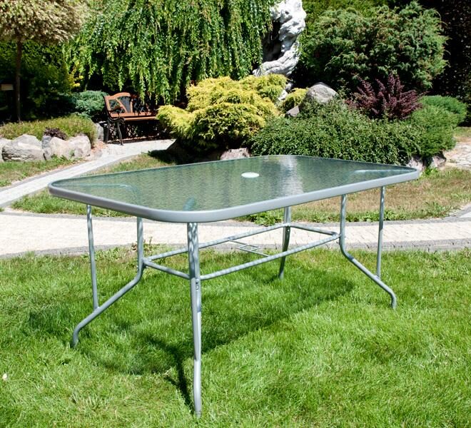 Stół metalowy TORINO srebrny - stół TORINO srebrny