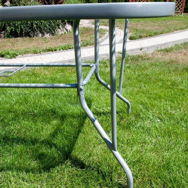 Alternative view of Stół metalowy TORINO srebrny - stół TORINO srebrny