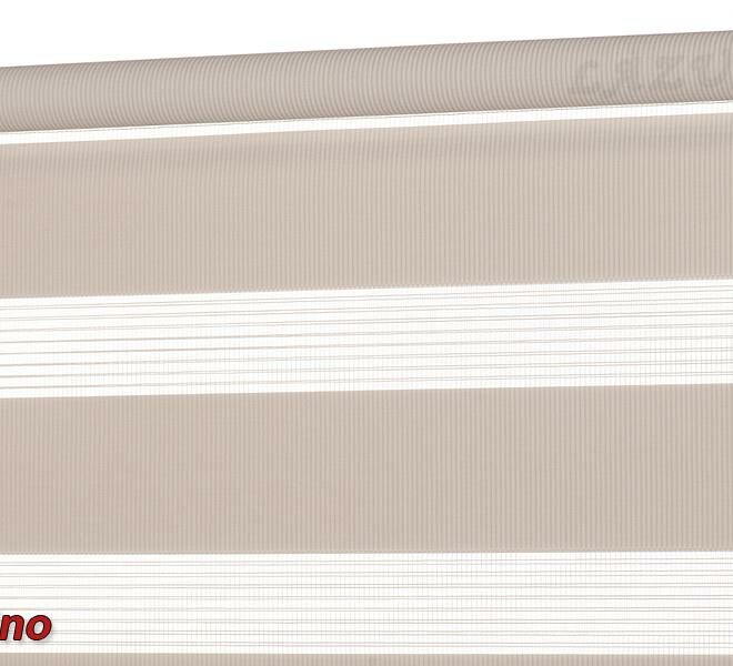 Roleta wolnowisząca Dzień i Noc kolor Cappucino - szer. 120 cm x 230 cm