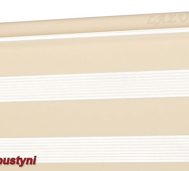 Roleta wolnowisząca Dzień i Noc kolor PIASEK PUSTYNI - szer. 240 cm x 230 cm