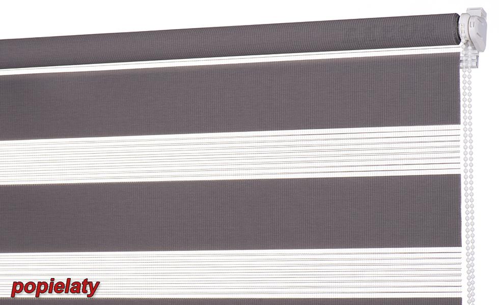 Roleta wolnowisząca Dzień i Noc kolor POPIELATY - szer. 220 cm x 230 cm