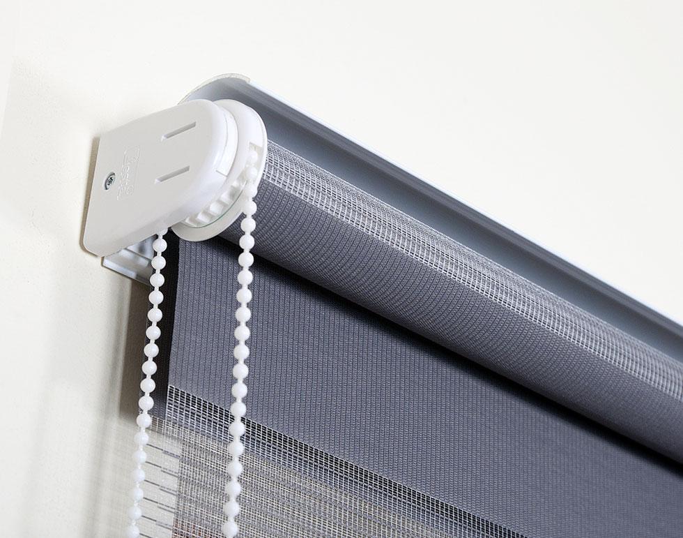 Roleta wolnowisząca Dzień i Noc kolor SZARA POŚWIATA - szer. 240 cm x 180 cm - obrazek 8