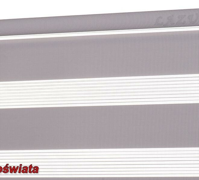 Roleta wolnowisząca Dzień i Noc kolor SZARA POŚWIATA - szer. 240 cm x 230 cm