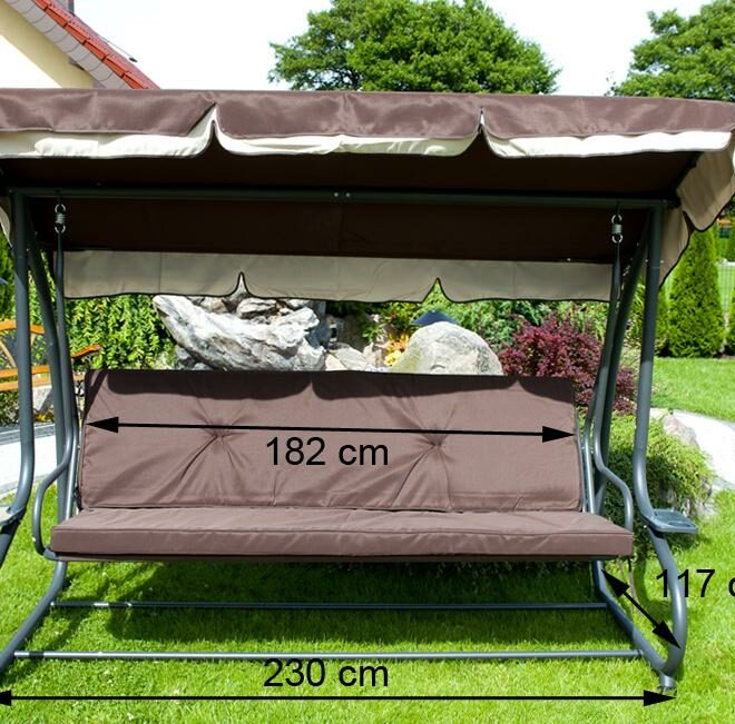 Alternative view of HUŚTAWKA OGRODOWA 4-osobowa GRACJA Szara - Huśtawka GRACJA Szara