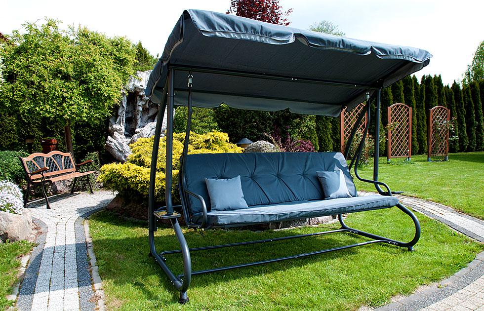 HUŚTAWKA OGRODOWA 4-osobowa GRACJA Szara - Huśtawka GRACJA Szara