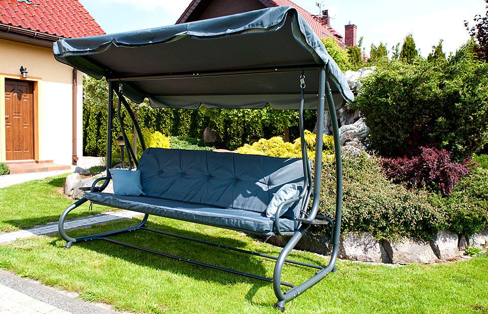 HUŚTAWKA OGRODOWA 4-osobowa GRACJA Szara - Huśtawka GRACJA Szara - obrazek 12