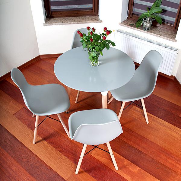 STÓŁ NOWOCZESNE kolekcja MEDIOLAN OKRĄGŁY 80 cm kolor SZARY - Stół MEDIOLAN szary OKRĄGŁY 80 cm - obrazek 6