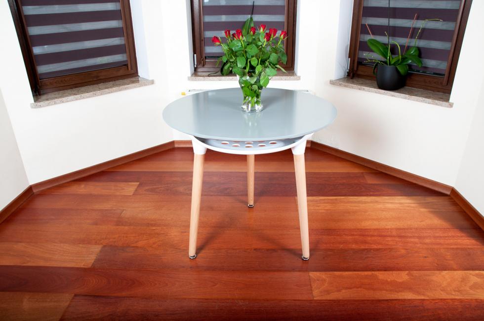 STÓŁ NOWOCZESNE kolekcja MEDIOLAN OKRĄGŁY 80 cm kolor SZARY - Stół MEDIOLAN szary OKRĄGŁY 80 cm