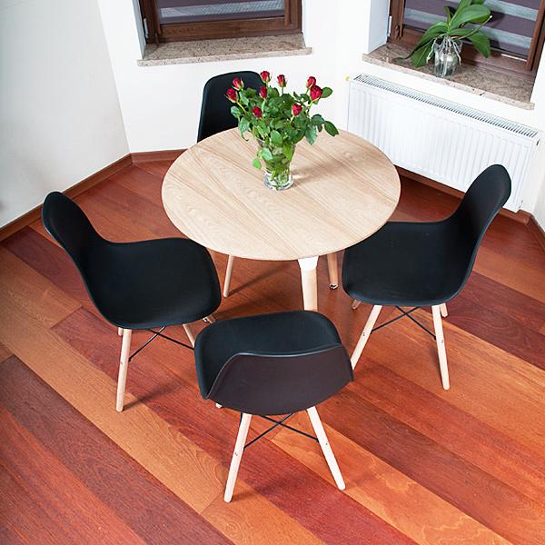 STÓŁ NOWOCZESNE kolekcja MEDIOLAN OKRĄGŁY 80 cm kolor DREWNOPODOBNY - Stół MEDIOLAN drewnopodobny OKRĄGŁY 80 cm - obrazek 5