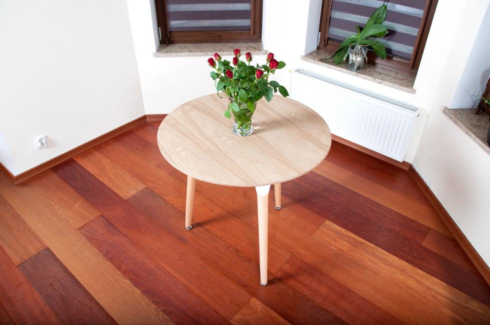 STÓŁ NOWOCZESNE kolekcja MEDIOLAN OKRĄGŁY 80 cm kolor DREWNOPODOBNY - Stół MEDIOLAN drewnopodobny OKRĄGŁY 80 cm - obrazek 7