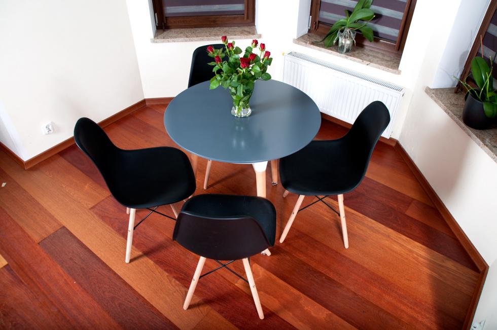 STÓŁ NOWOCZESNE kolekcja MEDIOLAN OKRĄGŁY 80 cm kolor GRAFITOWY - Stół MEDIOLAN grafit OKRĄGŁY 80 cm - obrazek 10